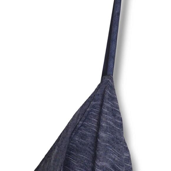 Max Studio Tshirt Maxi Dress Navy White VNeck Spaghetti Straps Sz S - Picture 5 of 10